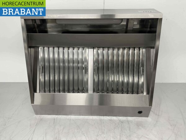 Stainless steel Extractor Hood Hood Motor 1500 kuub Premium-line Angled Model 120 cm 230V Horeca