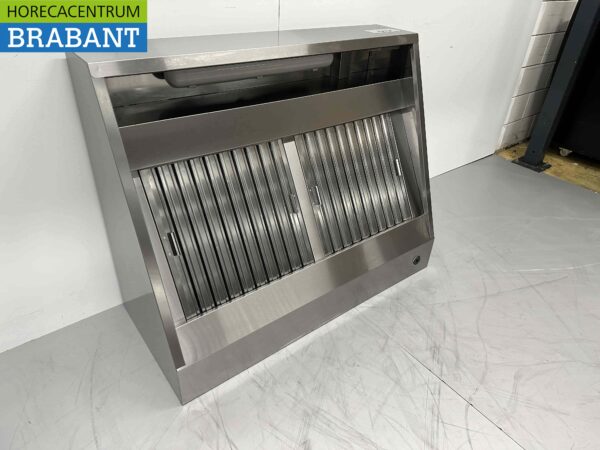 Stainless steel Extractor Hood Hood Motor 1500 kuub Premium-line Angled Model 120 cm 230V Horeca - Image 2