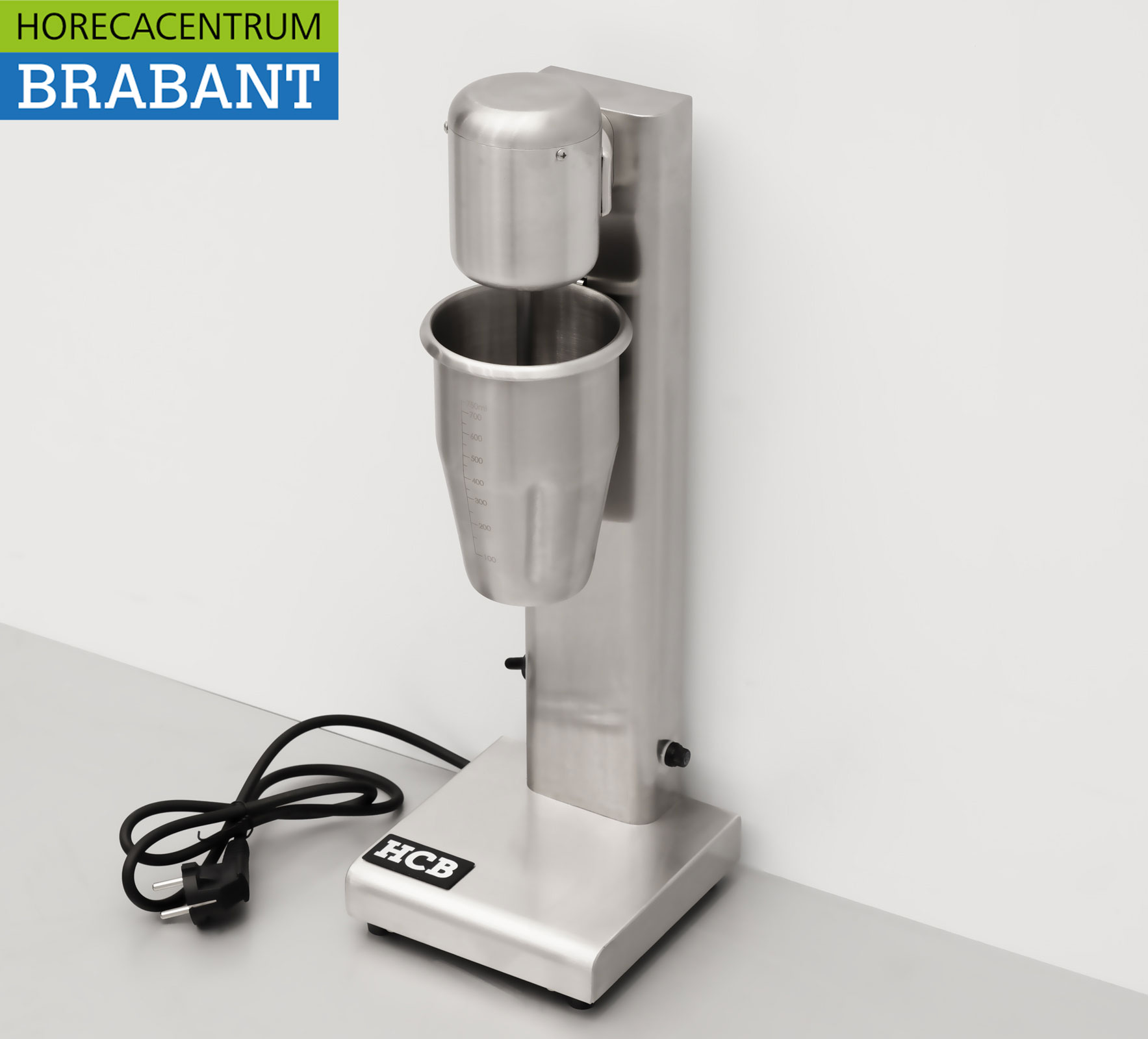 HCB stainless steel Milk shaker Milk shaker Milk shake mixer 750 ml 230V Horeca - Image 2