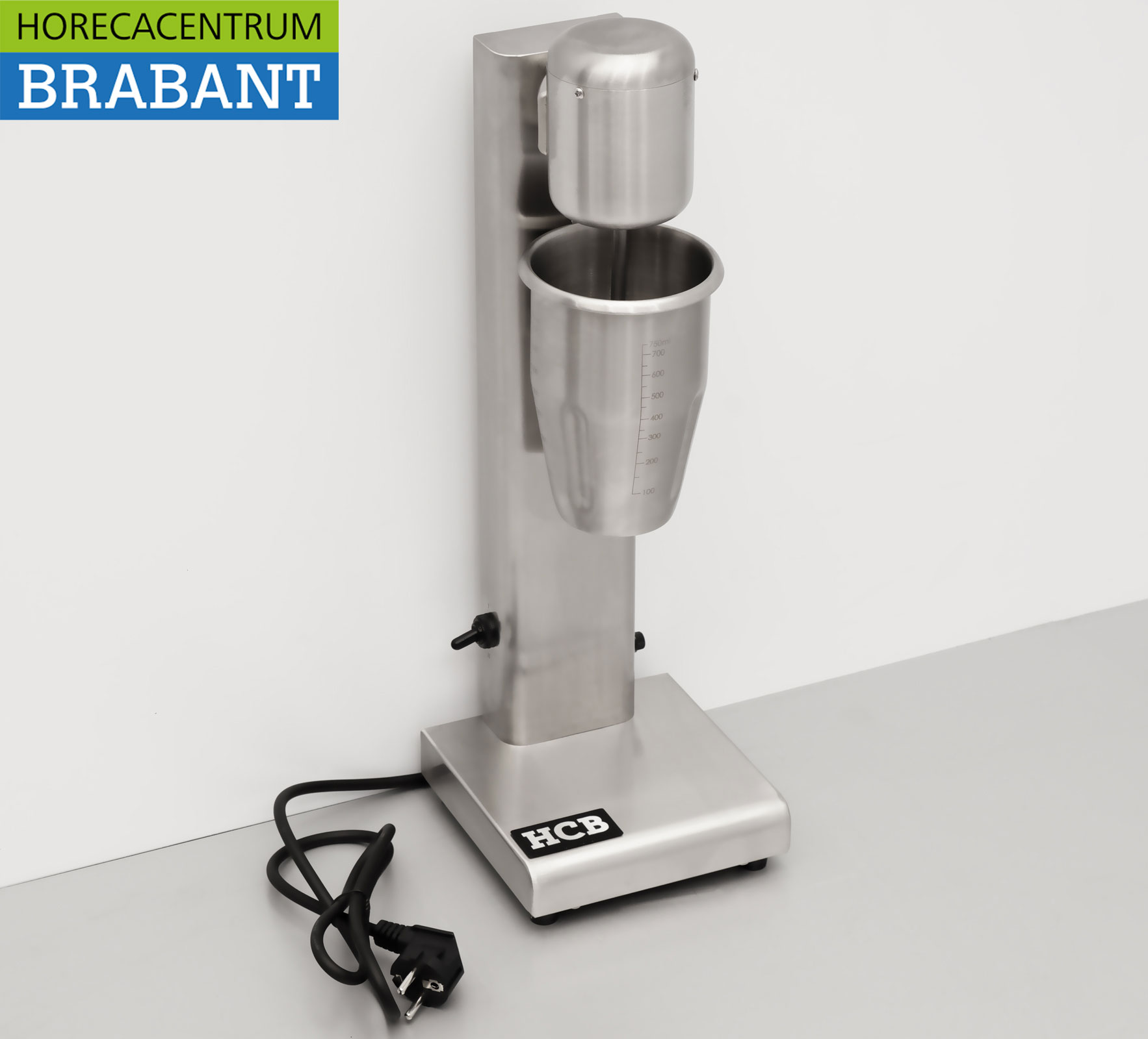 HCB stainless steel Milk shaker Milk shaker Milk shake mixer 750 ml 230V Horeca - Image 3