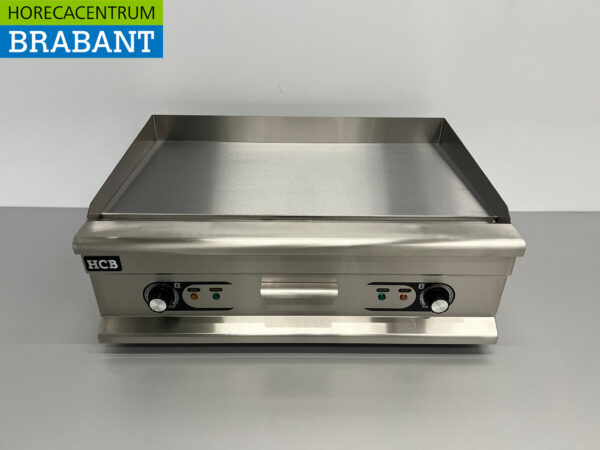Stainless steel Grill Plate Griddle Smooth griddle 75 cm 400V Horeca