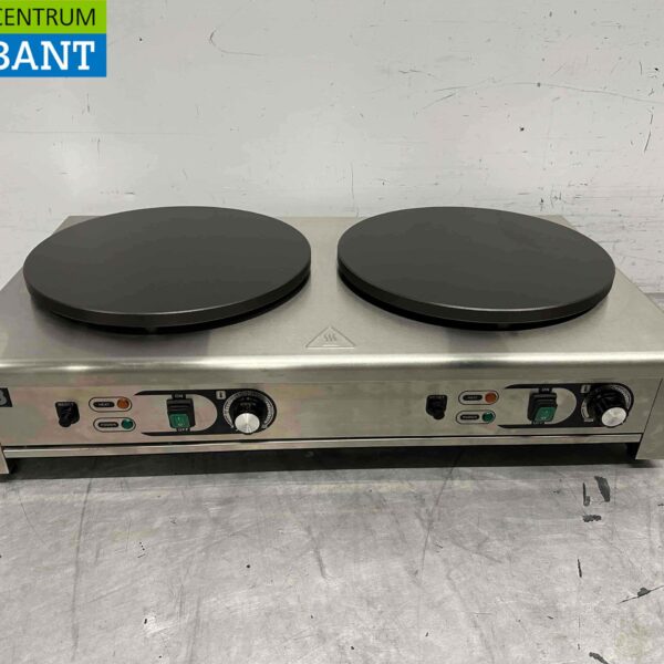 Stainless steel Double Crêpes maker Crêpe Griddle 230V Catering