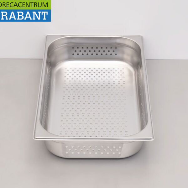 HCB Stainless Steel Perforated Gastronorm Tray GN Tray 1/1 Depth 100 mm Catering