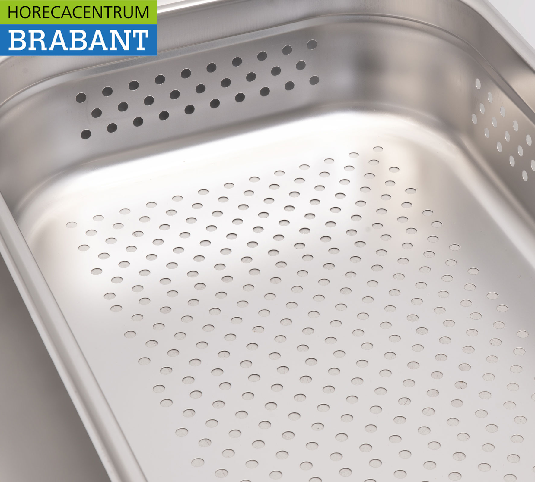 HCB Stainless Steel Perforated Gastronorm Tray GN Tray 1/1 Depth 100 mm Catering - Image 4