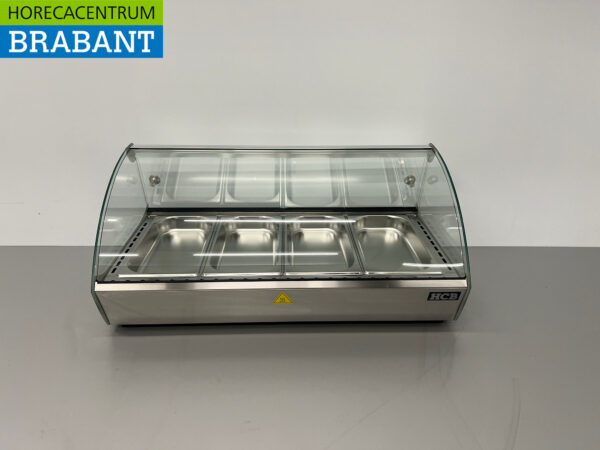 HCB Hot display case 4 x 1/3 GN/gastronorm 46 liters 230V Horeca