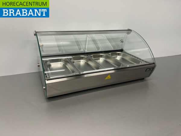 HCB Hot display case 4 x 1/3 GN/gastronorm 46 liters 230V Horeca - Image 2