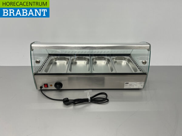 HCB Hot display case 4 x 1/3 GN/gastronorm 46 liters 230V Horeca - Image 5