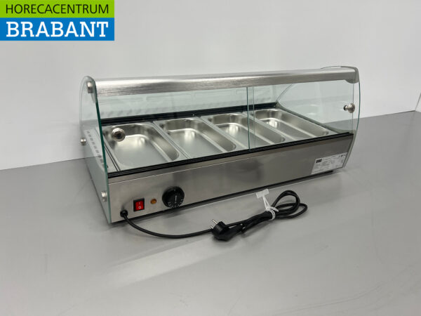 HCB Hot display case 4 x 1/3 GN/gastronorm 46 liters 230V Horeca - Image 6