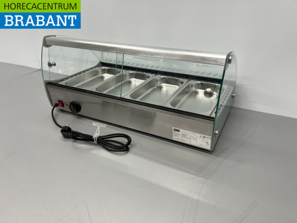 HCB Hot display case 4 x 1/3 GN/gastronorm 46 liters 230V Horeca - Image 7