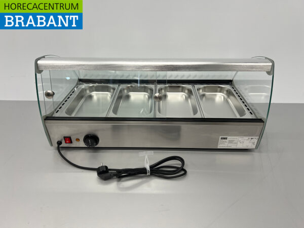 HCB Hot display case 4 x 1/3 GN/gastronorm 46 liters 230V Horeca - Image 8