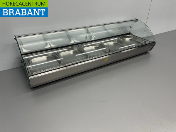 HCB Hot display case 5 x 1/2 GN/gastronorm 85 liters 230V Horeca - Image 3