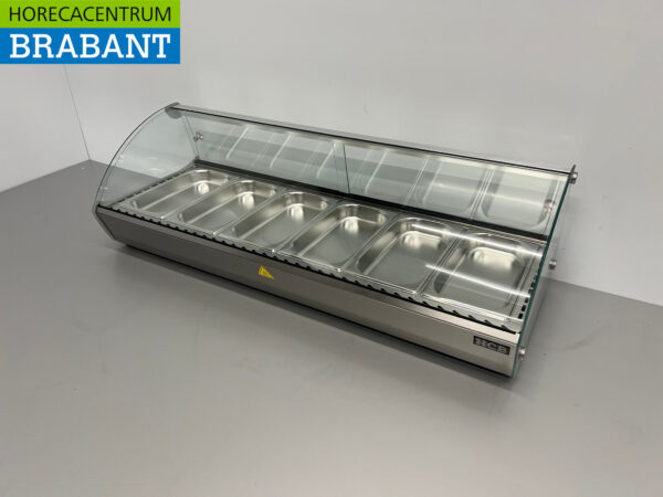 HCB Hot display case 6 x 1/3 GN 68 liters 230V Horeca - Image 2
