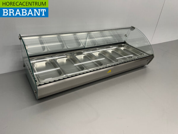 HCB Hot display case 6 x 1/3 GN 68 liters 230V Horeca - Image 3