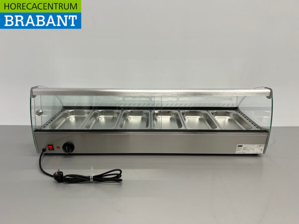 HCB Hot display case 6 x 1/3 GN 68 liters 230V Horeca - Image 5