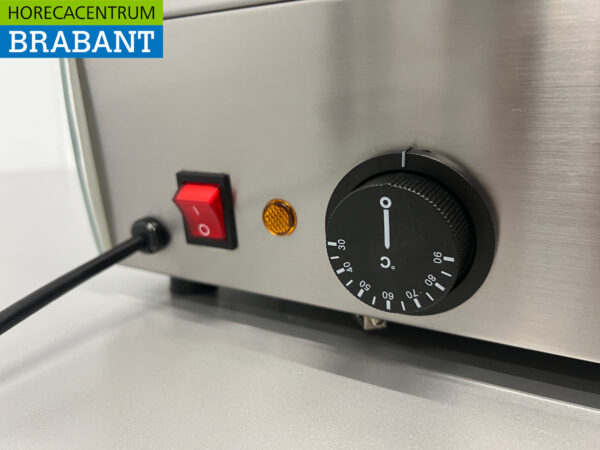HCB Hot display case 6 x 1/3 GN 68 liters 230V Horeca - Image 7