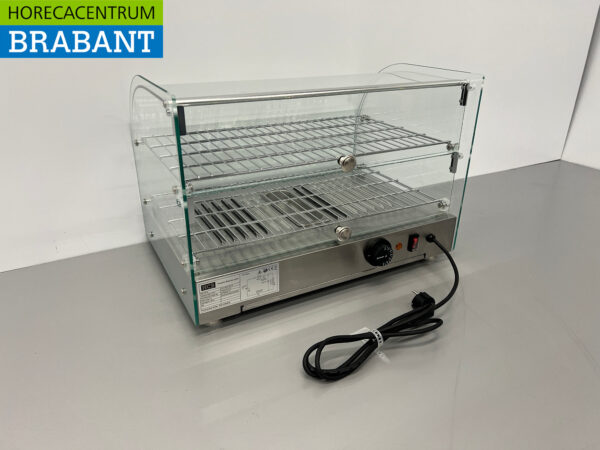 Stainless steel Hot Display Case 45 liters 55,4 cm 230V Horeca - Image 6