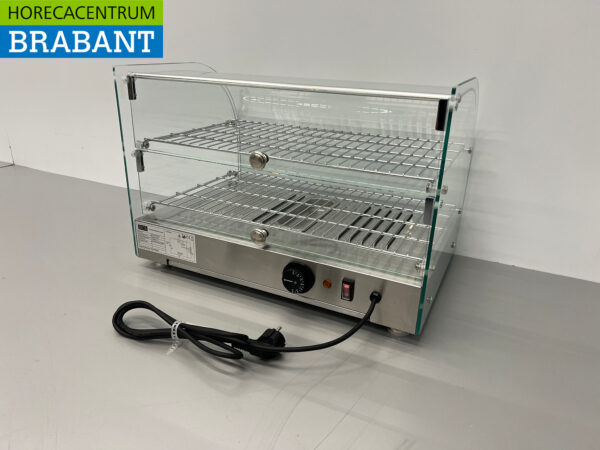 Stainless steel Hot Display Case 45 liters 55,4 cm 230V Horeca - Image 7