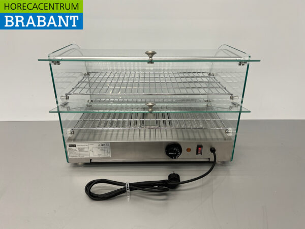 Stainless steel Hot Display Case 45 liters 55,4 cm 230V Horeca - Image 8