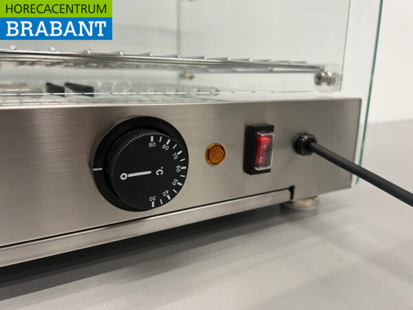 Stainless steel Hot Display Case 45 liters 55,4 cm 230V Horeca - Image 9