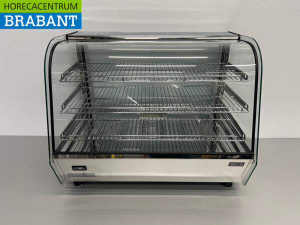 Stainless steel Luxury hot display case 160 liters 86 cm 230V Horeca