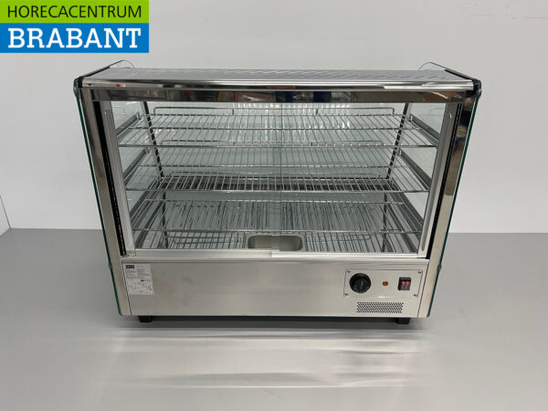 Stainless steel Luxury hot display case 160 liters 86 cm 230V Horeca - Image 5