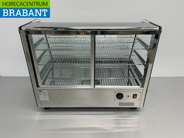 Stainless steel Luxury hot display case 160 liters 86 cm 230V Horeca - Image 6
