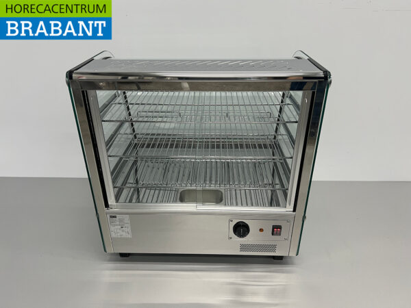 Stainless steel Luxury hot display case 120 liters 68 cm 230V Horeca - Image 5
