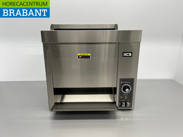 HCB Stainless Steel Vertical Pass-through toaster Bread toaster Conveyor oven XL 230V Catering