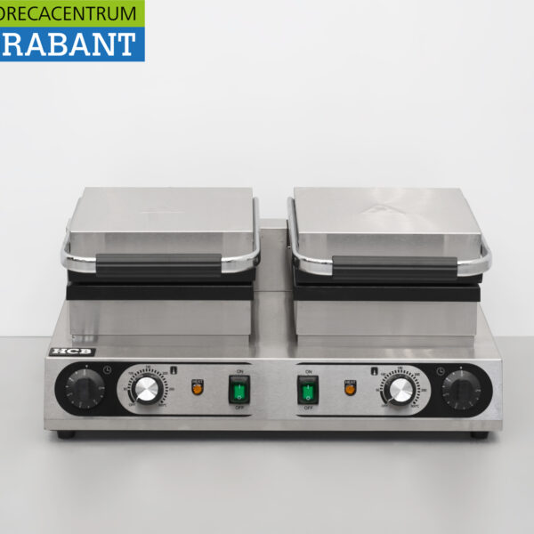 Stainless steel Double Waffle Iron Liege Waffles 230V Catering