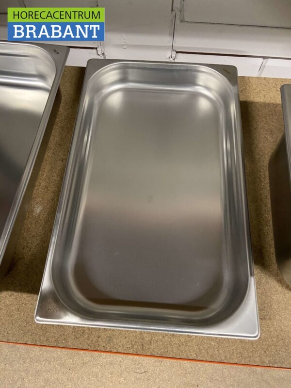 Stainless steel HCB Gastronorm Tray GN Tray 1/1 Depth 65 mm Catering - Image 2