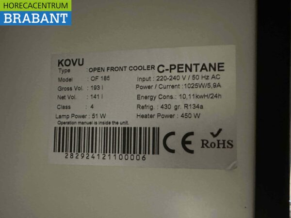Finnmark Wall Cooling 63 cm 230V Catering - Image 4