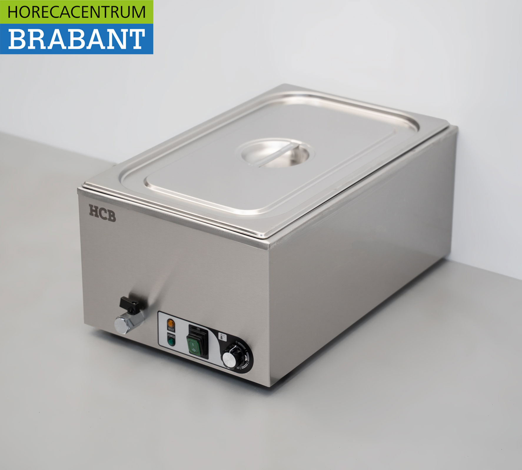 HCB stainless steel Bain marie 1/1 GN 230V Horeca - Image 2