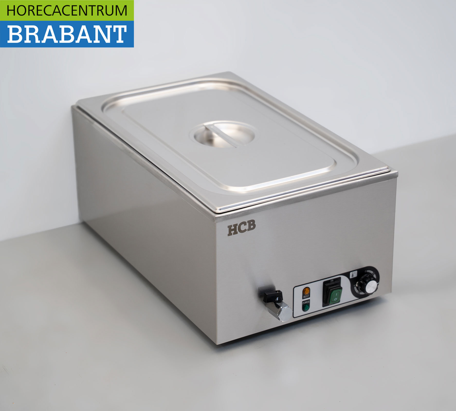 HCB stainless steel Bain marie 1/1 GN 230V Horeca - Image 3