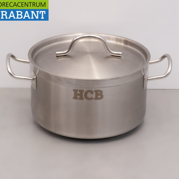 HCB Stainless Steel Soup Pan Cooking Pan Induction 20 x 12 cm 4 liter Catering