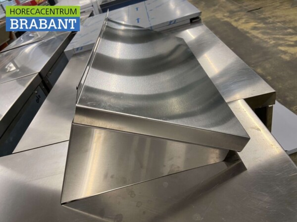 Stainless steel Wall Shelf with brackets 60 x 30 x 25 cm Catering - Image 4