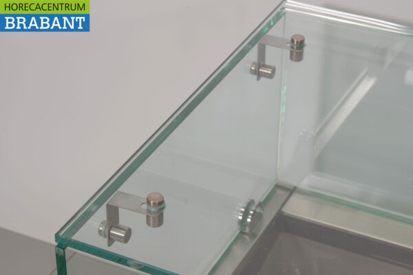 Stainless steel Top-up display case Top-up refrigerated display case saladière 7 x 1/3 GN 160 cm Horeca - Image 5