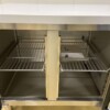 Stainless steel Refrigerated Workbench 2 glass doors glass door 1/1 GN 136 cm 230V Horeca - Image 4