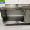 Stainless steel sink double sinks sliding doors Premium-line 200 cm Hospitality - Image 7