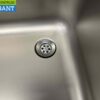 Stainless steel sink double sinks sliding doors Premium-line 200 cm Hospitality - Image 8