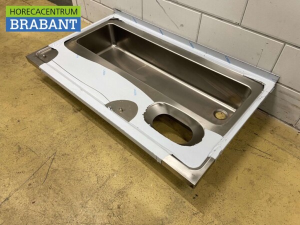 Stainless steel Sink Sheet Sink 120 x 70 cm Horeca - Image 3
