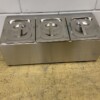 Stainless steel GN tray holder 3 x 1/6 gastronorm GN 50,5 cm Horeca
