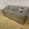 Stainless steel GN tray holder 3 x 1/6 gastronorm GN 50,5 cm Horeca - Image 4