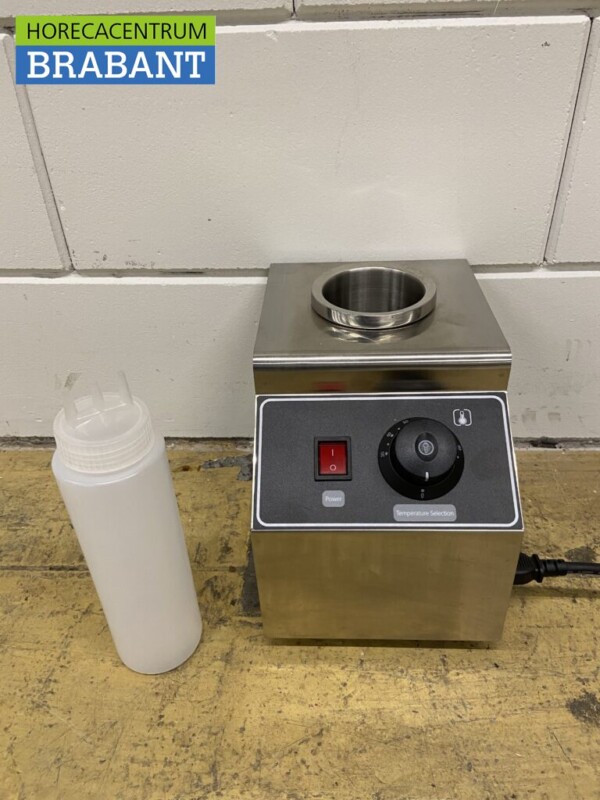 Stainless steel Sauce Warmer Bottle Warmer 1 x 950 ml Chocolate Cheese Jam Whiskey 230V Horeca