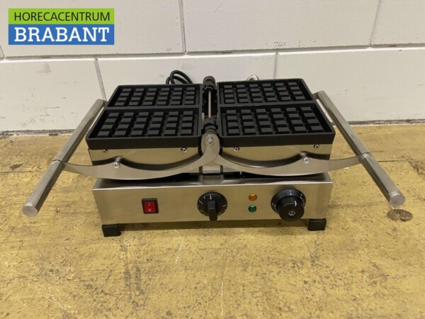 Stainless steel tilting waffle iron with timer 230V Catering