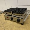 Stainless steel tilting waffle iron with timer 230V Catering - Image 3