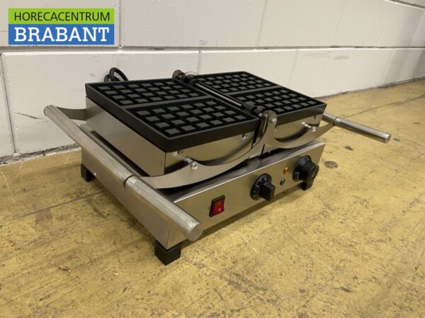 Stainless steel tilting waffle iron with timer 230V Catering - Image 4