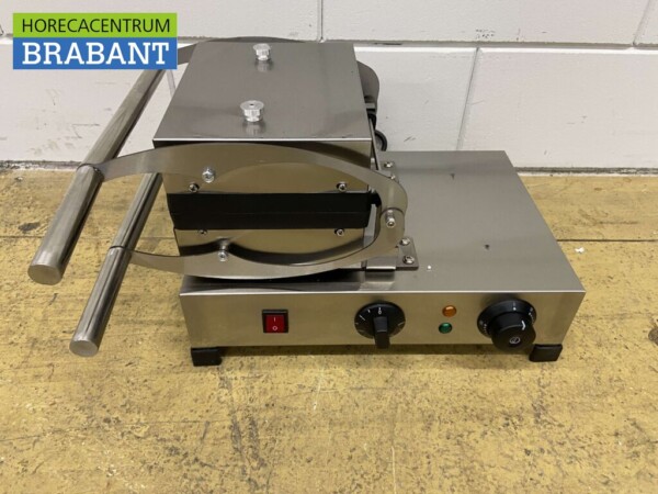 Stainless steel tilting waffle iron with timer 230V Catering - Image 5