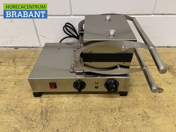 Stainless steel tilting waffle iron with timer 230V Catering - Image 6