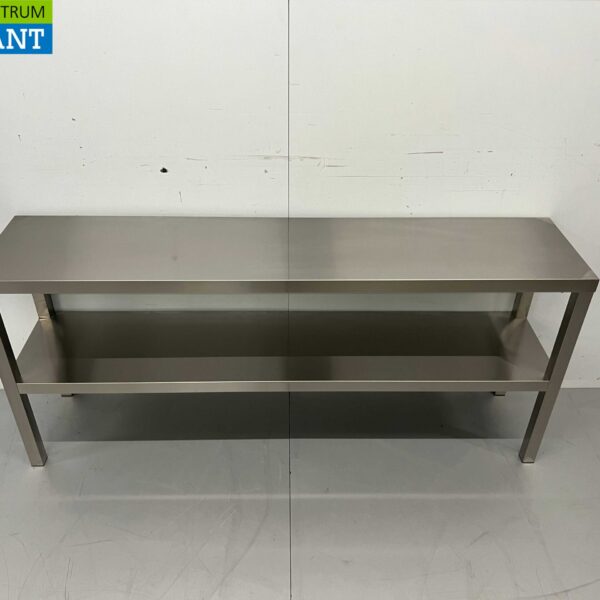 Stainless steel Double Etagere Bridge 160 x 35 x 70 cm Catering