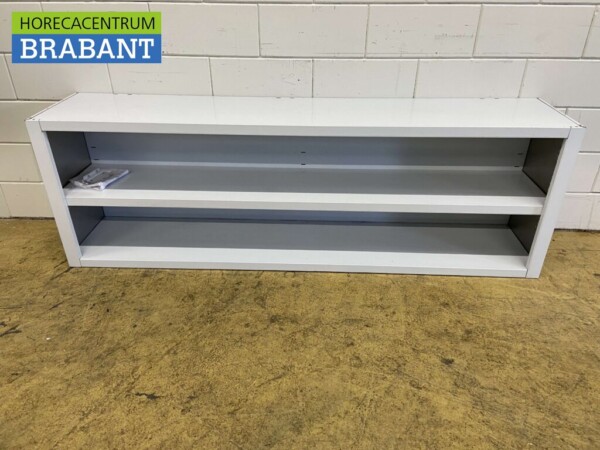 Stainless steel Wall Cabinet Open model 200 cm Catering